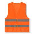 High Quality Security Safety Zip Vest Reflective Fluorescent Vest